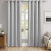 Curtains & Drapes-Kirkland's Home Smoky Blackout Curtain Panel Set, 84 In. Gray