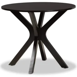 Dining Tables-Kirkland's Home Smoky Gray Upholstered Swoop Back 5-Pc. Dining Set