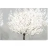 Canvas Art-Kirkland's Home Snow Kissed Blossoms Giclee Canvas Art Print Gray/White/Brown