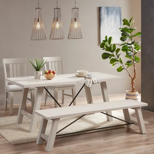 Dining Chairs-Kirkland's Home Sofia White High Back Dining Chairs, Set Of 2 Gray