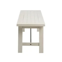 Dining Chairs-Kirkland's Home Sofia Wooden Dining Bench With Metal Bars White