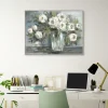 Framed Art-Kirkland's Home Soft Blooms Still Life Framed Wall Art White/Green/Gray