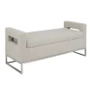 Benches & Ottomans-Kirkland's Home Soft Storage Bench With Open Sides Gray