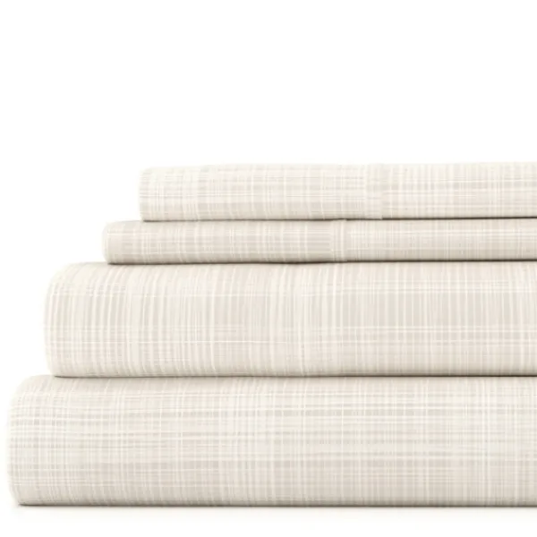 Bed Sheets-Kirkland's Home Soft Thatch 3-Pc. Twin Sheet Set Tan