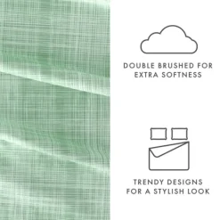 Bed Sheets-Kirkland's Home Soft Thatch 3-Pc. Twin Sheet Set Green