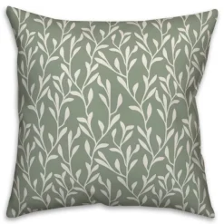 Pillows-Kirkland's Home Soft Turquoise Floral Print Pillow Green