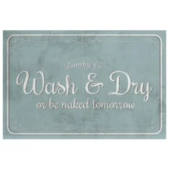 Kitchen & Floor Mats-Kirkland's Home Soft Wash And Dry Laundry Floor Mat, 24X36 Blue