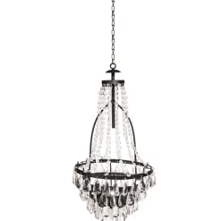 Outdoor Lighting-Kirkland's Home Solar Outdoor Chandelier Clear