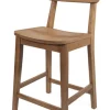 Bar Stools & Counter Height Stools-Kirkland's Home Solid Acacia And Rubberwood Counter Stool Brown