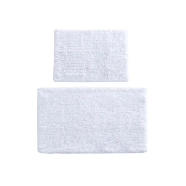 Bathroom Rugs-Kirkland's Home Solid Cotton Tufted Bath Mats, Set Of 2 White