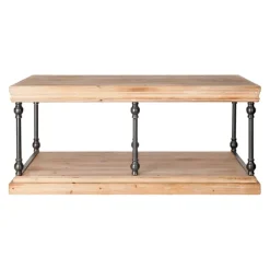 Coffee Tables-Kirkland's Home Sonoma Coffee Table Tan