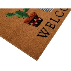 Doormats-Kirkland's Home Southwestern Cactus Coir Doormat Brown/Black/Gray