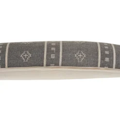 Pillows-Kirkland's Home Southwestern Geo Lumbar Pillow Gray