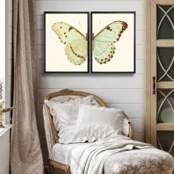 Framed Art-Kirkland's Home Spa Butterfly Framed Art Prints, Set Of 2 Multi