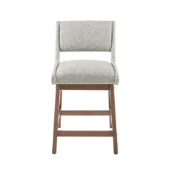 Bar Stools & Counter Height Stools-Kirkland's Home Speckled Boomerang Modern Counter Stool Gray