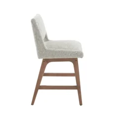 Bar Stools & Counter Height Stools-Kirkland's Home Speckled Boomerang Modern Counter Stool Gray