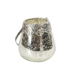 Candle Holders-Kirkland's Home Speckled Votive Candle Holders, Set Of 3 Silver