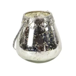 Candle Holders-Kirkland's Home Speckled Votive Candle Holders, Set Of 3 Silver