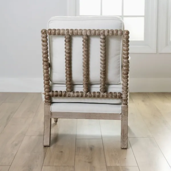 Accent Chairs-Kirkland's Home Spencer Spindle Armchair Ivory