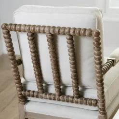 Accent Chairs-Kirkland's Home Spencer Spindle Armchair Ivory