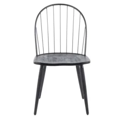Dining Chairs-Kirkland's Home Spindle High Back Dining Chairs, Set Of 2 Black