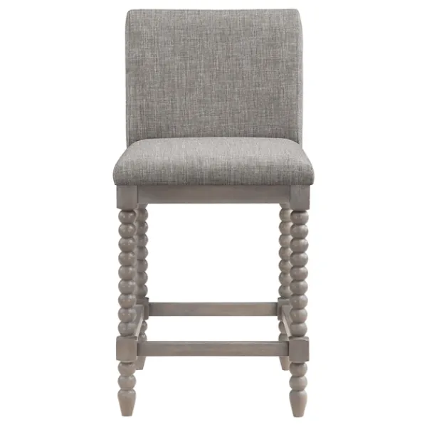 Bar Stools & Counter Height Stools-Kirkland's Home Spindle Legs Counter Stool Gray