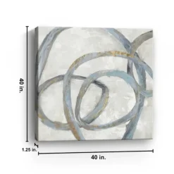 Canvas Art-Kirkland's Home Spiral Giclee Canvas Art Print Blue