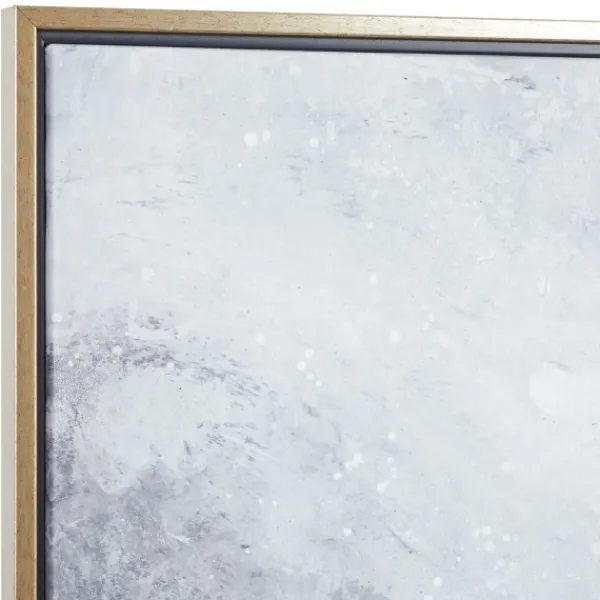 Canvas Art-Kirkland's Home Splatter Abstract Framed Canvas Art Print Black