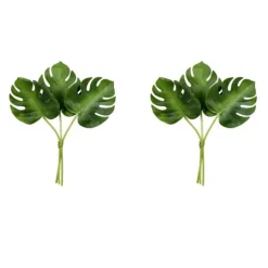 Stems & Bouquets-Kirkland's Home Split Philodendron Leaf Bundles, Set Of 2 Green