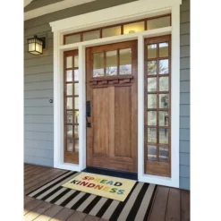 Doormats-Kirkland's Home Spread Kindness Rainbow Coir Doormat Ivory/Multi