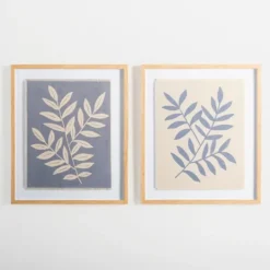 Framed Art-Kirkland's Home Spring Foliage Framed Art Print Blue