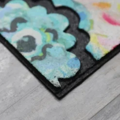 Doormats-Kirkland's Home Spring Sunset Floral Doormat Blue/Pink/Red