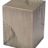 Accent & End Tables-Kirkland's Home Square Antique Gold Metal Accent Table