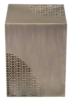 Accent & End Tables-Kirkland's Home Square Antique Gold Metal Accent Table