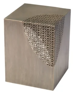 Accent & End Tables-Kirkland's Home Square Antique Gold Metal Accent Table