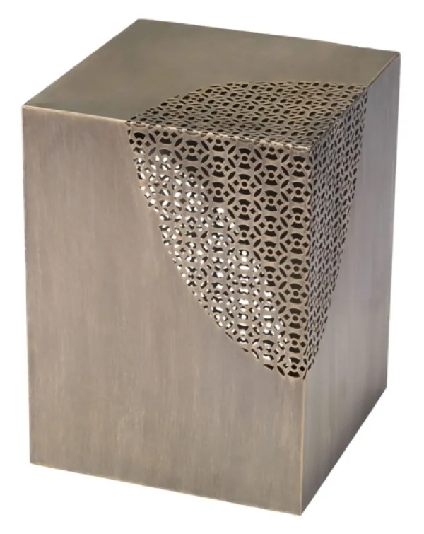 Accent & End Tables-Kirkland's Home Square Antique Gold Metal Accent Table