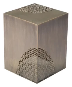 Accent & End Tables-Kirkland's Home Square Antique Gold Metal Accent Table