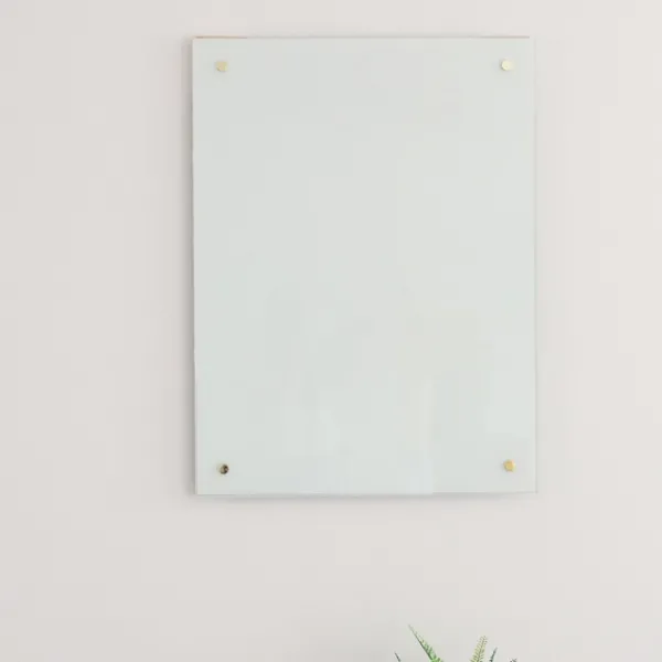 Memo & Chalkboards-Kirkland's Home Square Magnetic Glass Dry Erase Board White