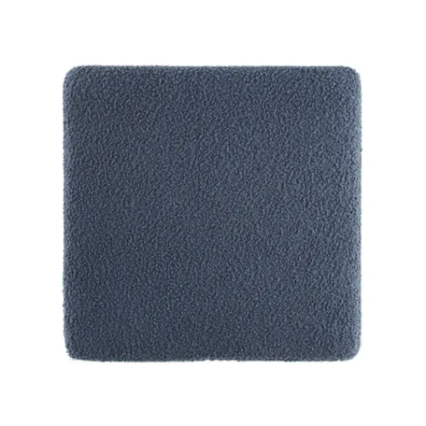 Benches & Ottomans-Kirkland's Home Square Sherpa Upholstered Storage Ottoman Blue