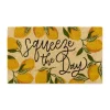 Doormats-Kirkland's Home Squeeze The Day Coir Doormat Tan/Yellow