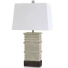 Table Lamps-Kirkland's Home Stacked Plates Table Lamp Ivory