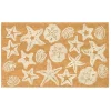 Doormats-Kirkland's Home Starfish And Sand Dollars Coir Doormat Tan/White
