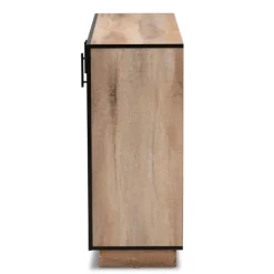 Cabinets & Sideboards-Kirkland's Home Stella Contemporary Oak 3-Door Sideboard