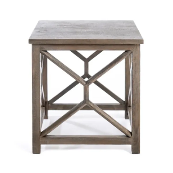 Accent & End Tables-Kirkland's Home Stephan Natural Wood Side Table Gray