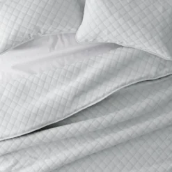 Quilts-Kirkland's Home Stitched Diamond 3-Pc. King Quilt Set Gray