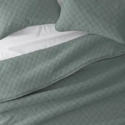 Quilts-Kirkland's Home Stitched Diamond 2-Pc. Twin Quilt Set Green
