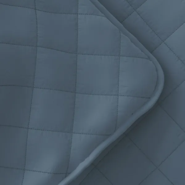 Quilts-Kirkland's Home Stitched Diamond 2-Pc. Twin Quilt Set Blue