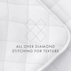 Quilts-Kirkland's Home Stitched Diamond 2-Pc. Twin Quilt Set White
