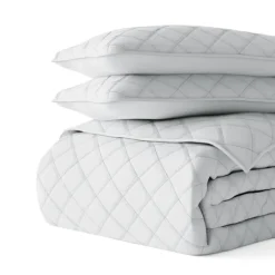 Quilts-Kirkland's Home Stitched Diamond 2-Pc. Twin Quilt Set Gray