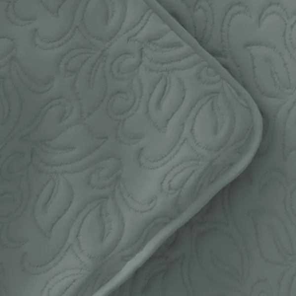 Quilts-Kirkland's Home Stitched Floral 2-Pc. Twin Quilt Set Green